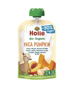 HOLLE Paca Pumpkin Pouchy Kürbis Pfirsich Banane und Hafer Btl 100 g