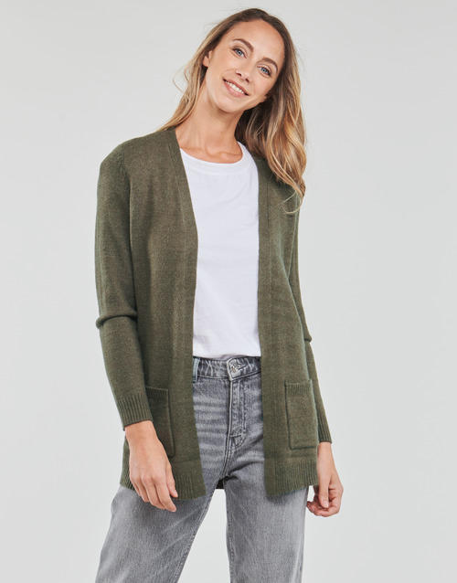 Only - ONLLESLY L/S OPEN CARDIGAN KNT NOOS - Kaki