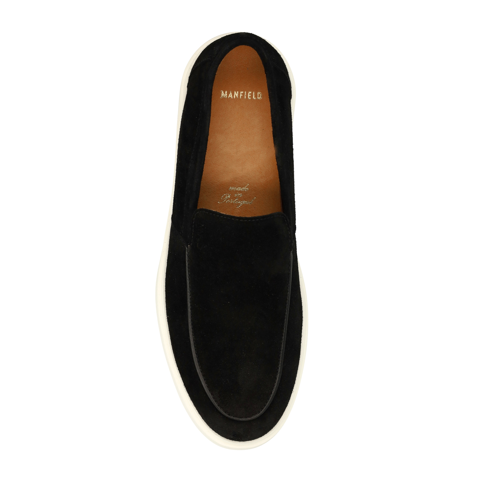 Zwarte suède loafers