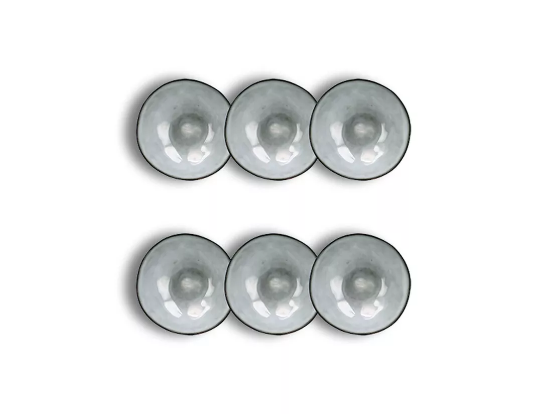 Ogo Living - Lot 6 Coupelles Aronal 20cl En Gres Bleu