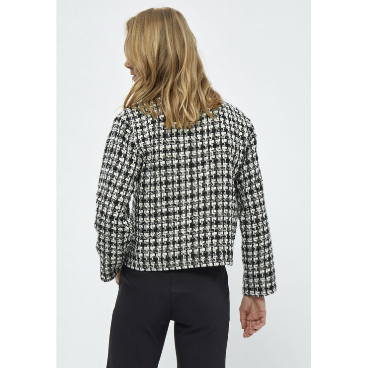 Minus Renete Short Jacket Black checked