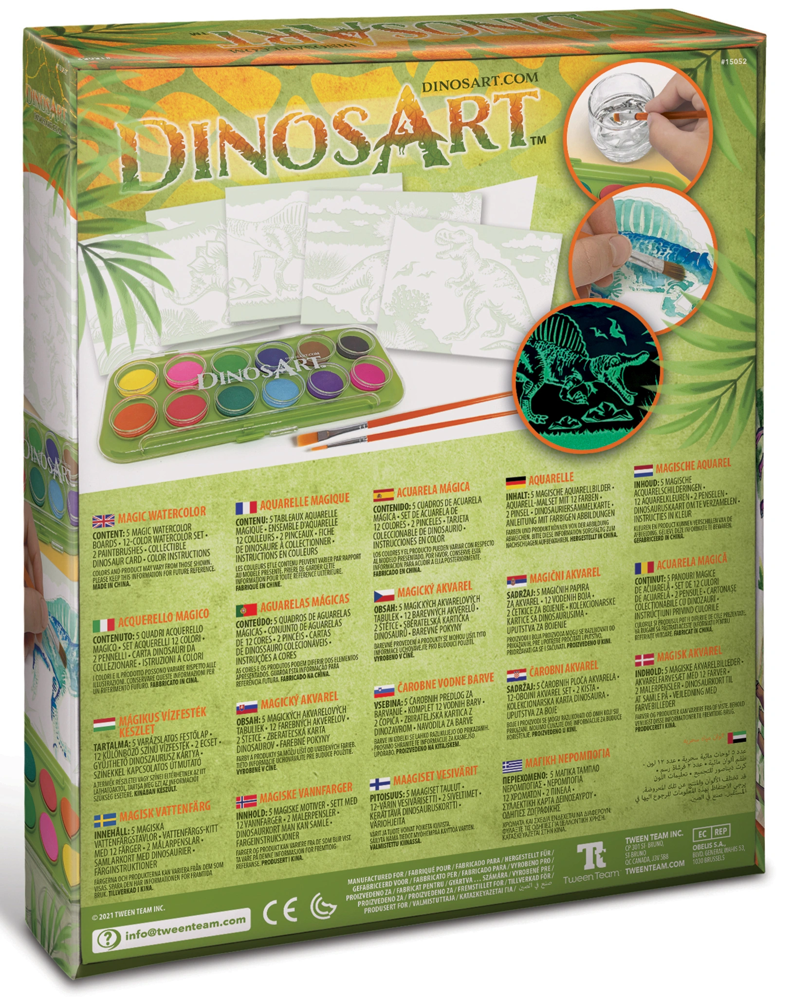 Aquarell-Malset DINOSART in bunt