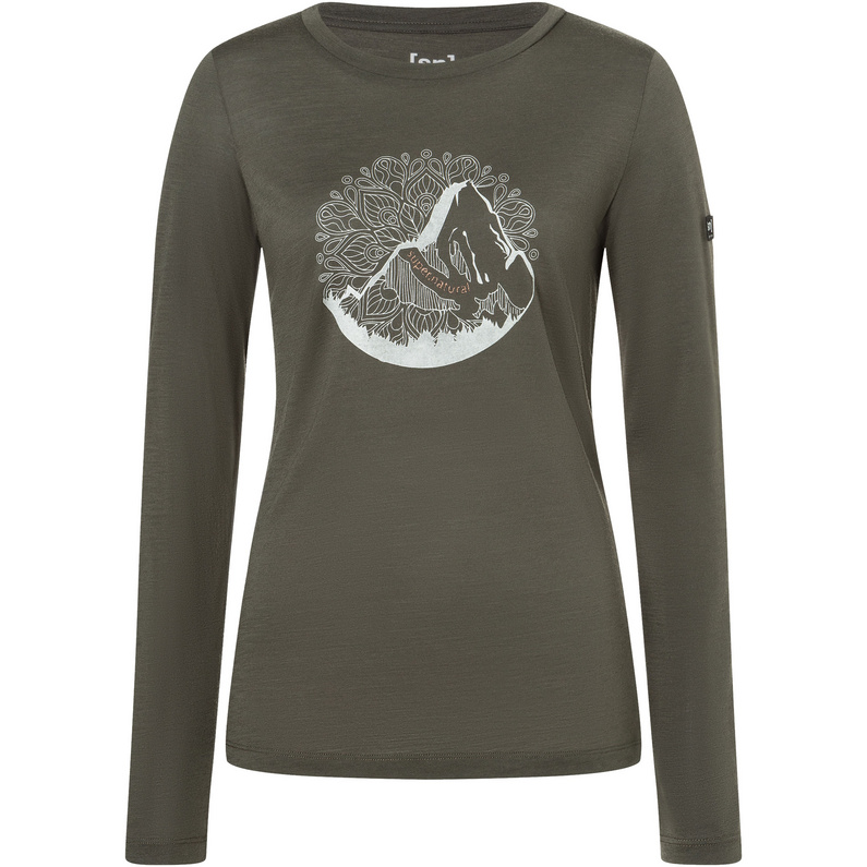 Super.Natural Damen Mountain Mandala Tree Longsleeve