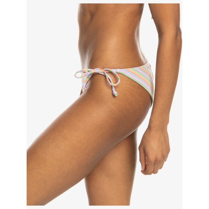Wavy Stripe Cheeky Tie Side - Bas de bikini femme