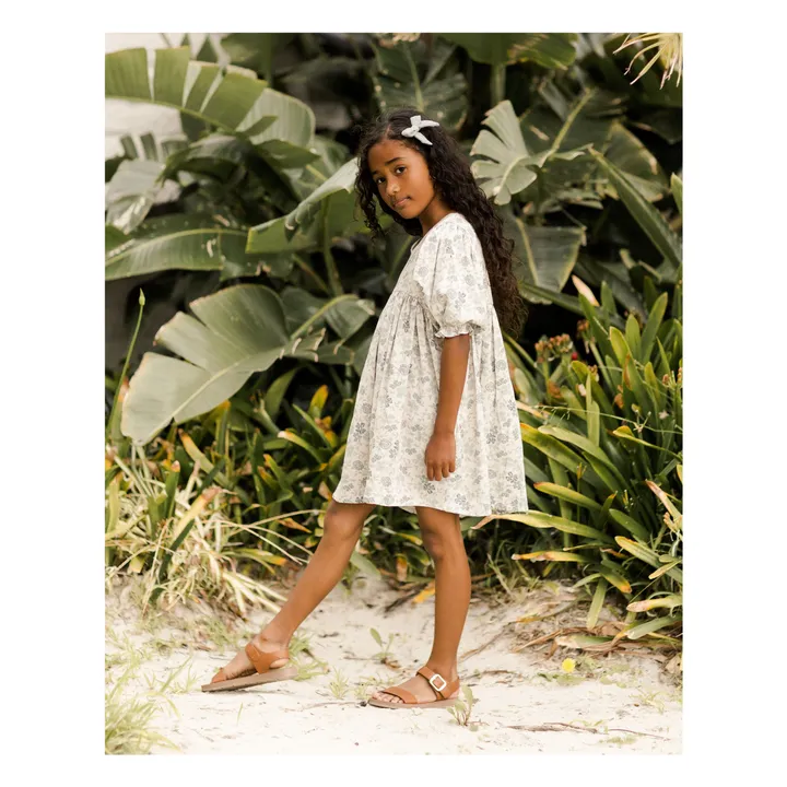 Rylee + Cru Robe Jolene Fleurie | Blanc cassé