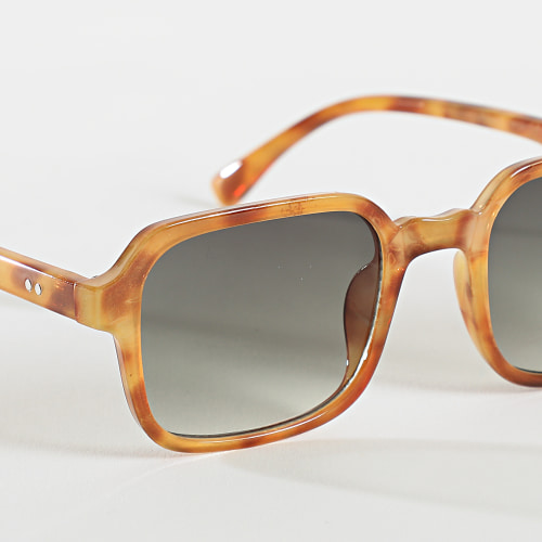 Lunettes De Soleil Fauve Vert Dégradé