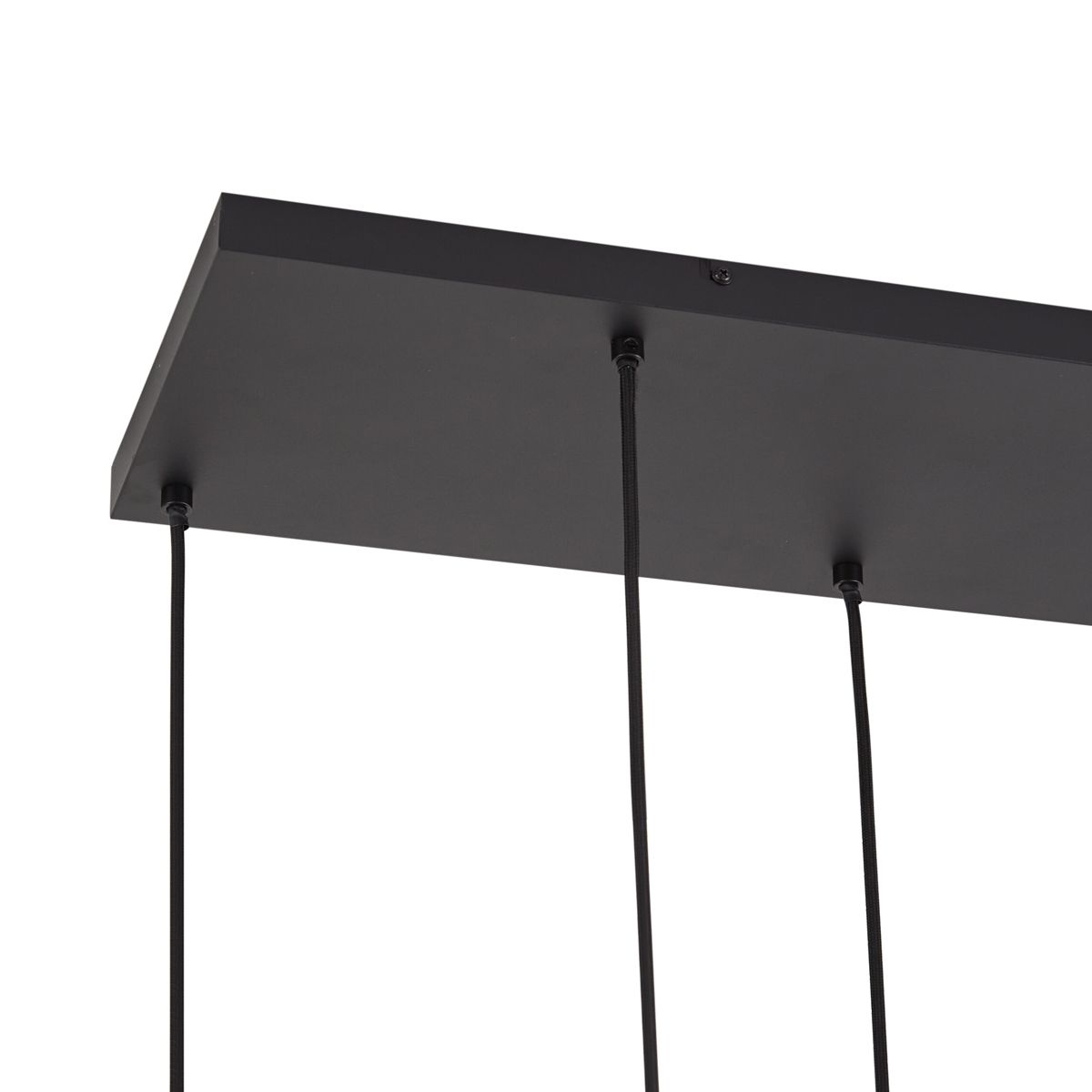 Design hanglamp zwart met smoke glas 6-lichts - Ana