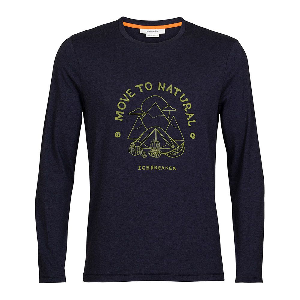 Icebreaker CENTRAL CLASSIC - Tee-shirt Homme midnight navy