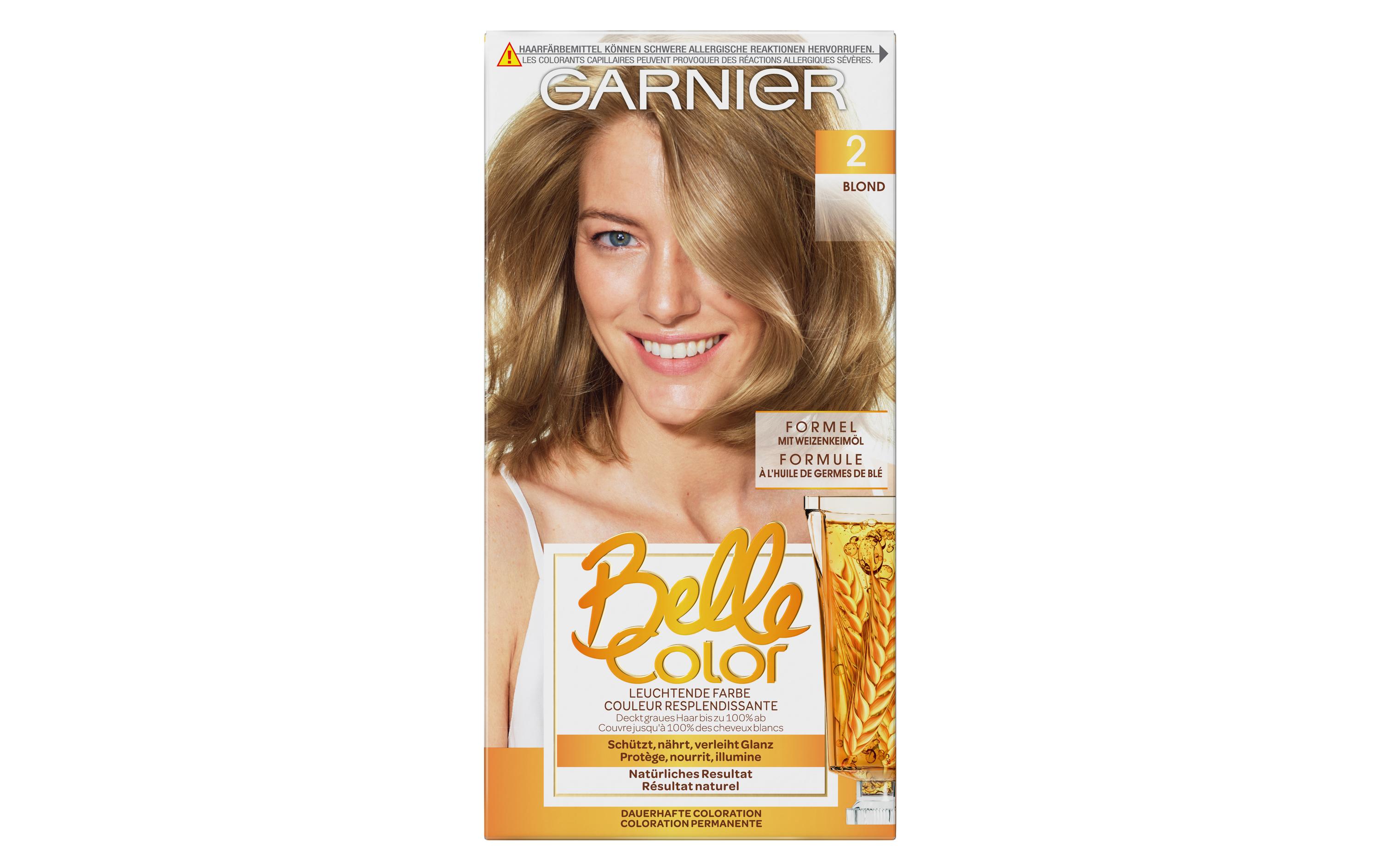 Haarcoloration Belle Color 2 BlondPermanente Haarfarbe für einen natürlichen Farbton