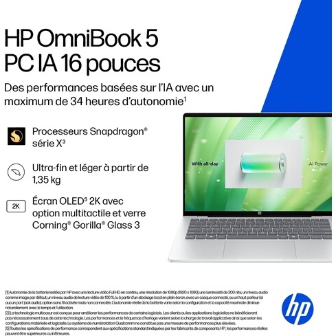 PC portable Hp OmniBook 5 NGAI 16-bf0010nf 16