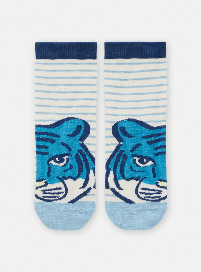 Chaussettes rayées à motif tigre pour garçon