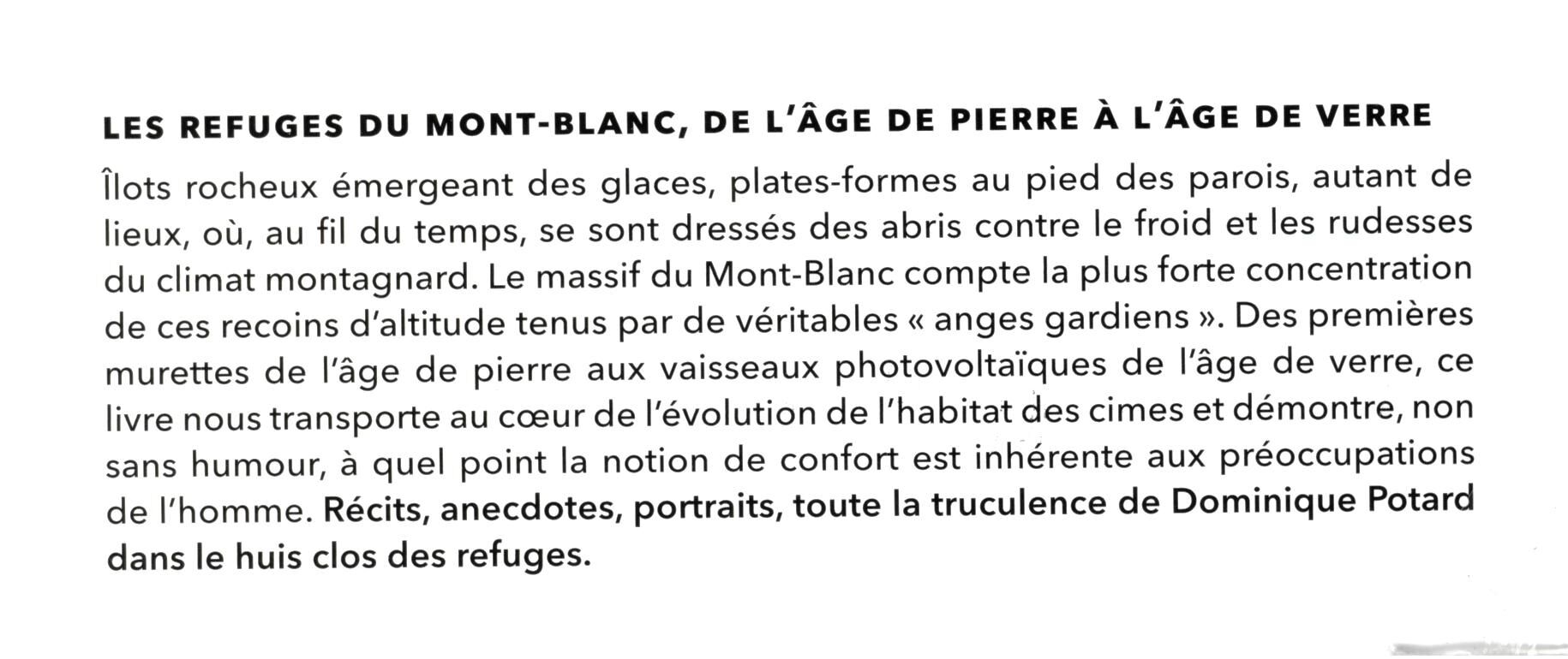GUERIN - LES REFUGES DU MONT BLANC GUERIN