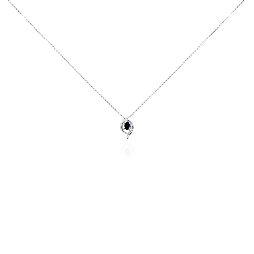 Collier Lydia Or Blanc Saphir