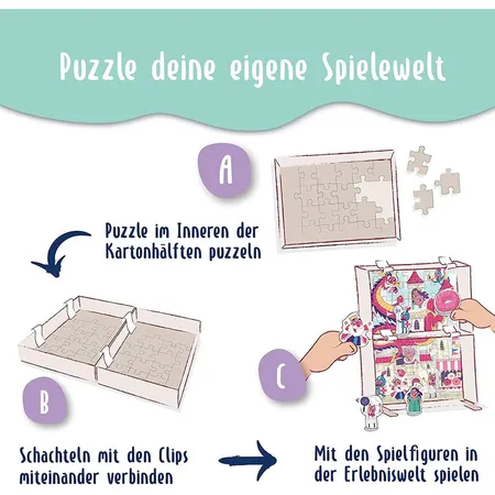 Ravensburger Kinderpuzzle Puzzle&Play Ritterburg 1, 2x24 Teile