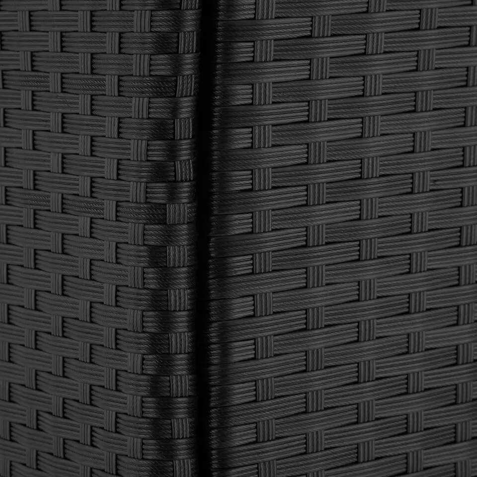tectake - tuinset Porto 6   1 - wicker - zwart / grijs
