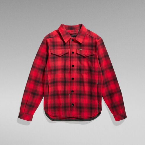 G-Star Raw - D23662-C904 OVERSHIRT-G090 DK FLAME Rojo