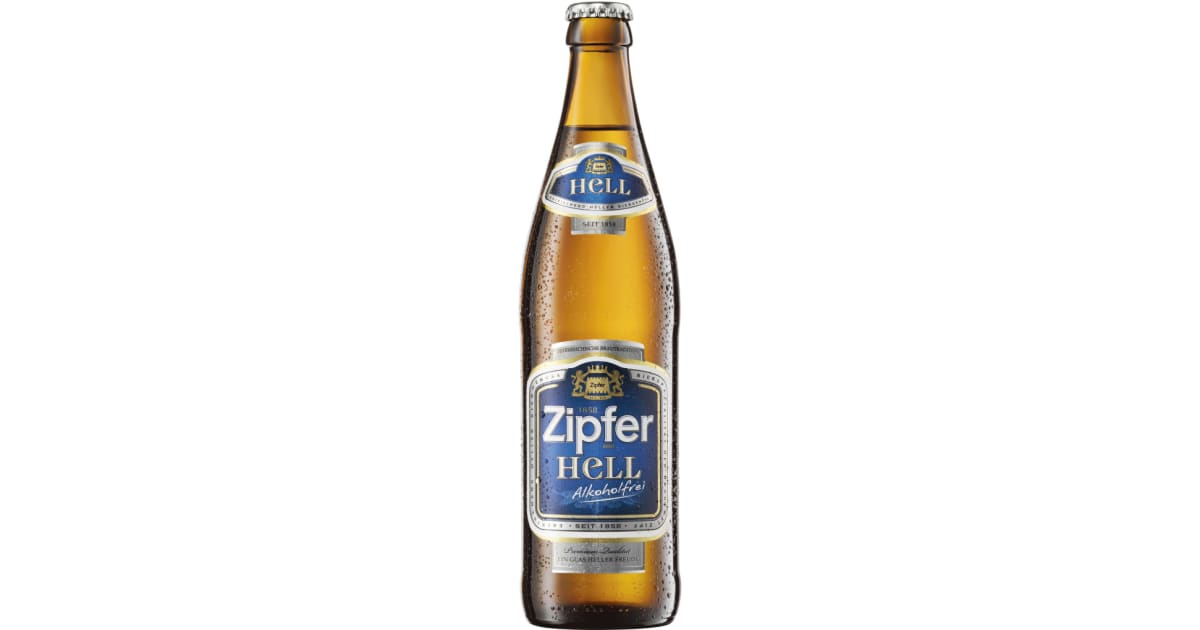 Zipfer Hell alkoholfrei Kiste 20x 0,5 Liter (Mehrweg)