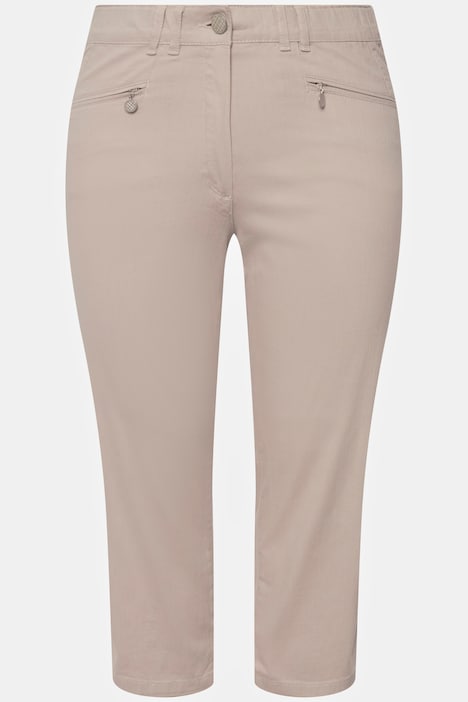 Hose Mony, wadenlang, Zipptaschen, Stretch