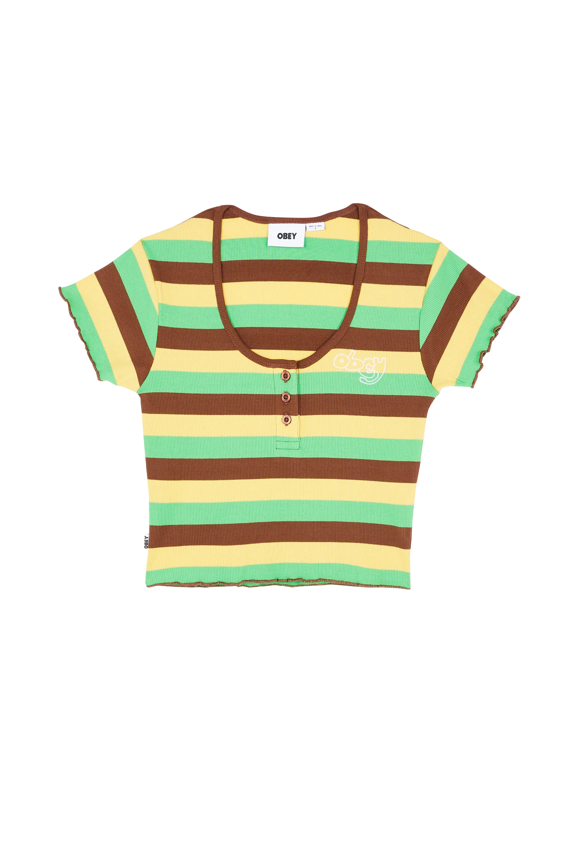 OBEY Top HANNA BABY TEE SS SEP SEP Multicolore