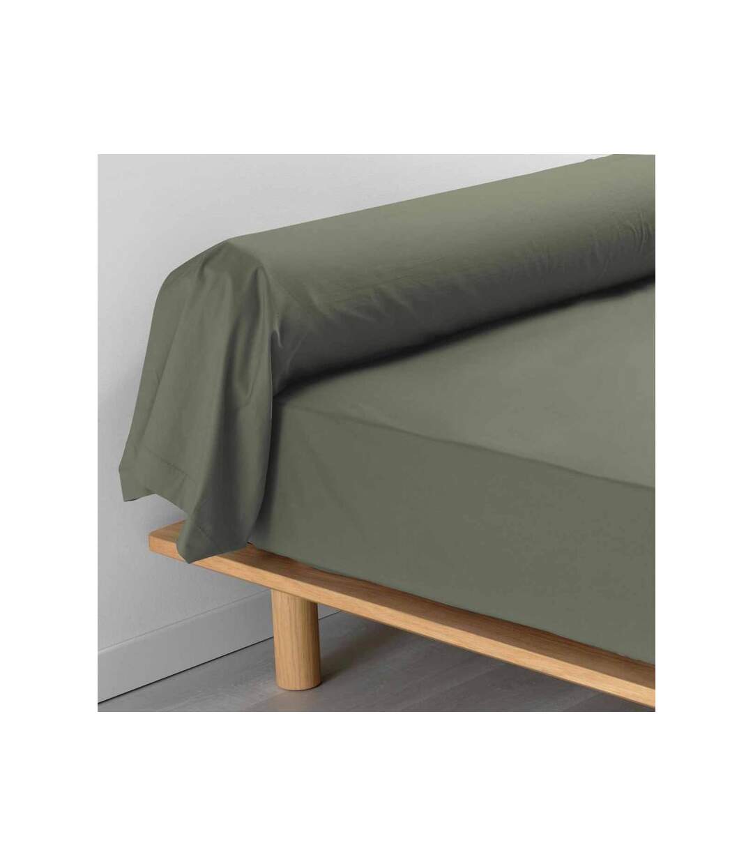 Taie de Traversin Percaline 85x185cm Kaki