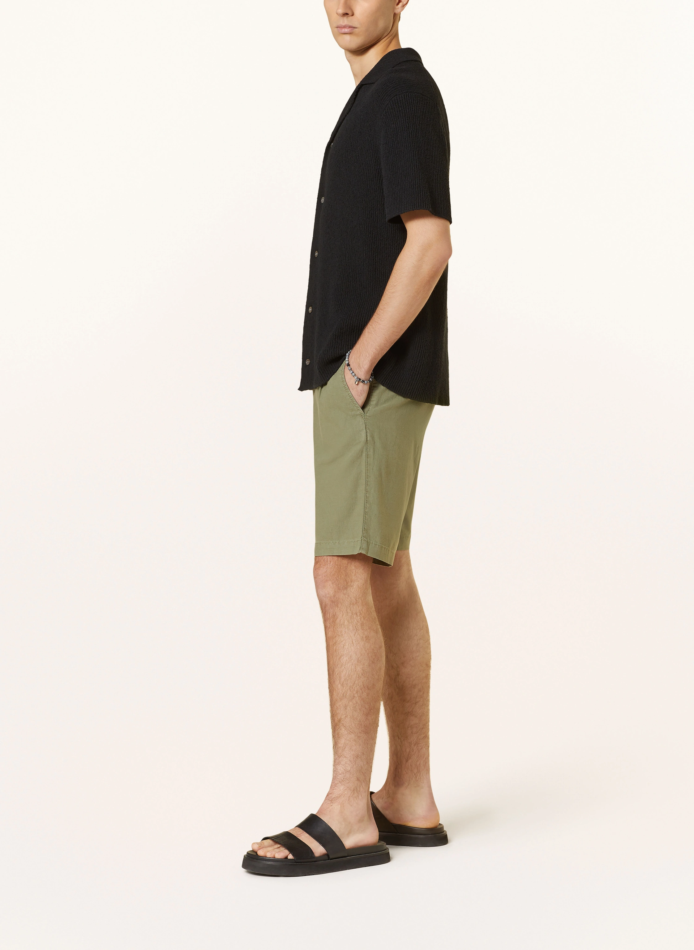 PAUL Shorts Comfort Fit mit Leinen