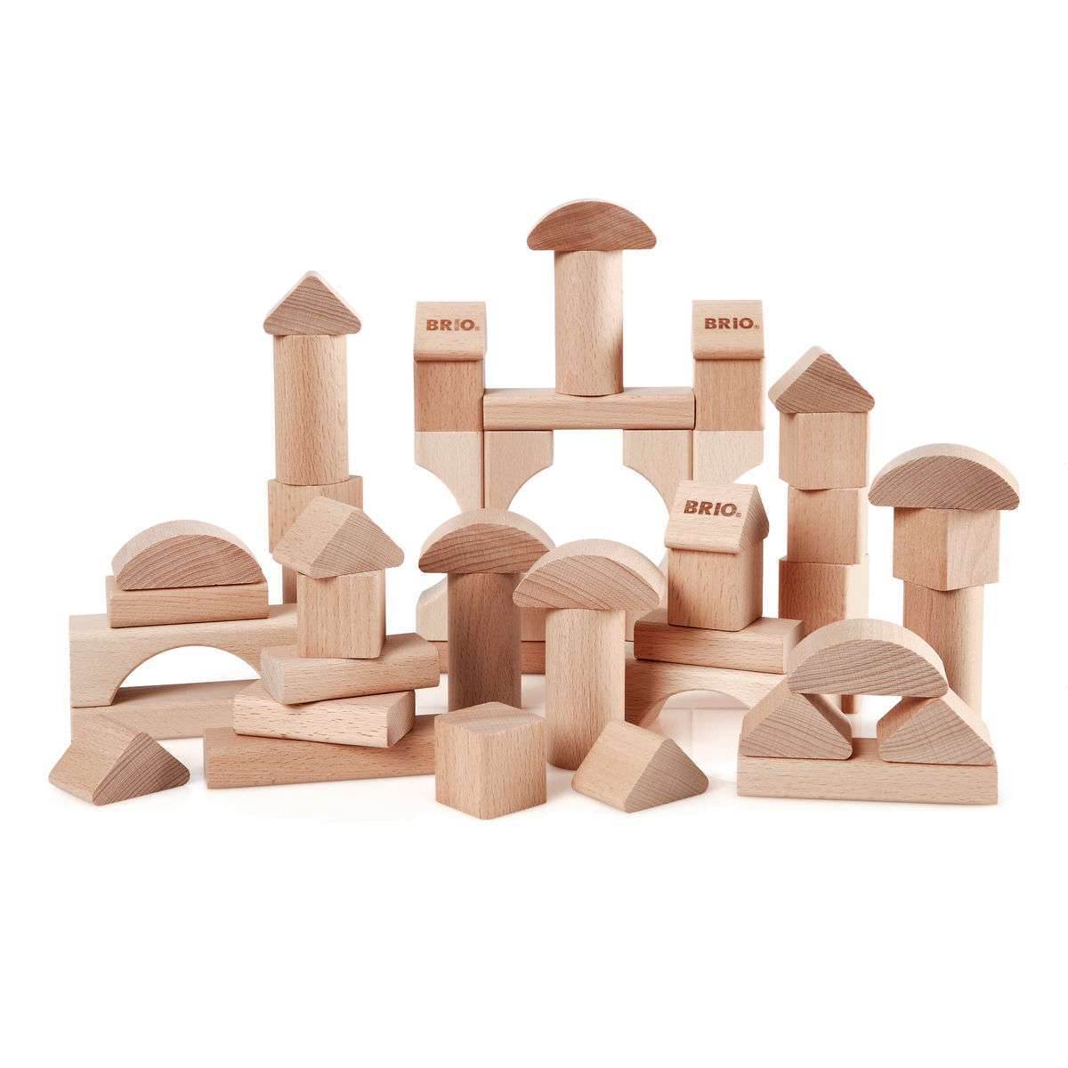 BRIO Spiel Natur Holzbausteine 50Teile