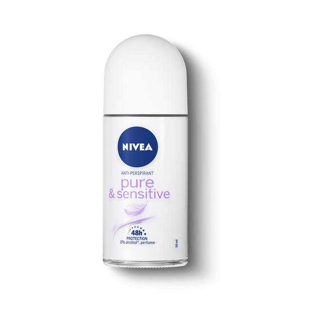 NIVEA Pure & Sensitive Deodorant Roller 50 ML