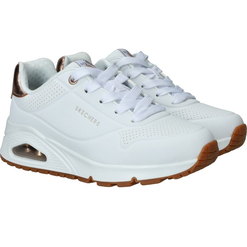 Skechers Uno Gen1 Shimmer Away Sneakers Wit Meisjes
