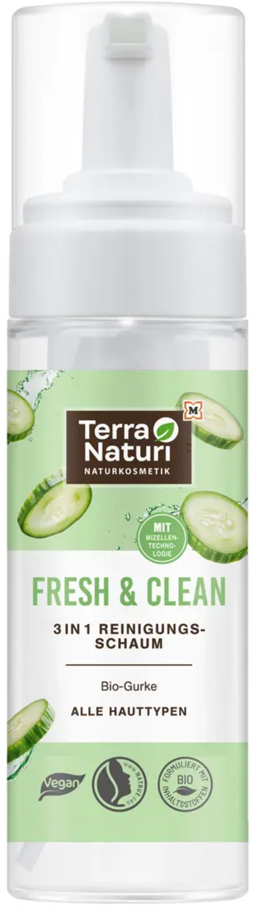 Terra Naturi  FRESH & CLEAN 3in1 Reinigungsschaum, 150 ml
