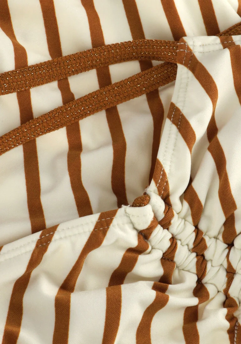 BEACHLIFE cognac beachlife  spice stripe swimsuit