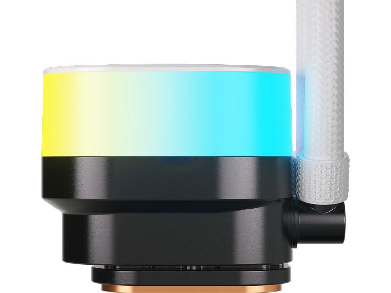 Corsair Wasserkühlung ICUE Link Titan 360 RX RGB Weiss CPU-Flüssigkeitskühler mit RX120 RGB-Lüftern