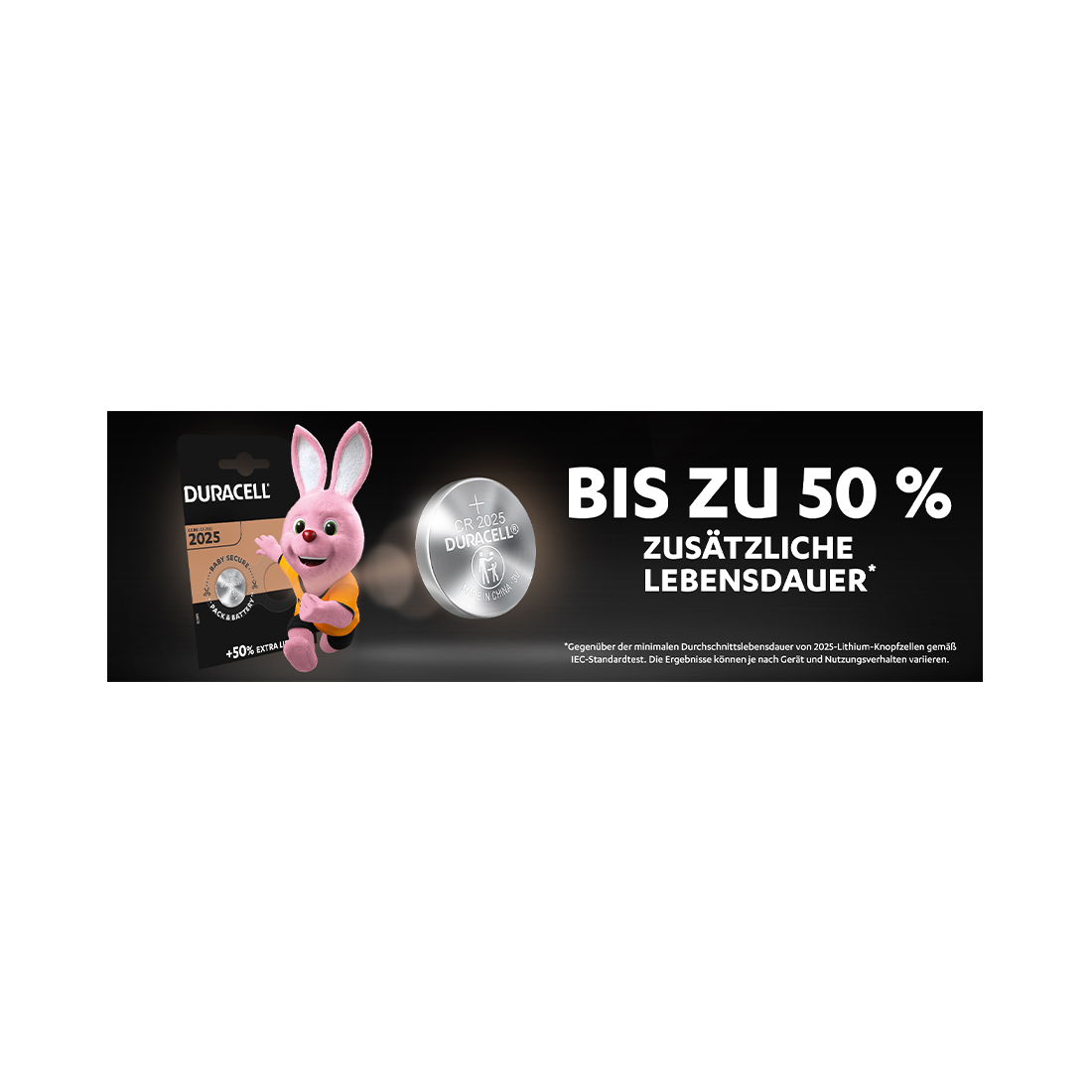 Duracell Spezial Lithium Knopfzellen CR2025 2 Stk.
