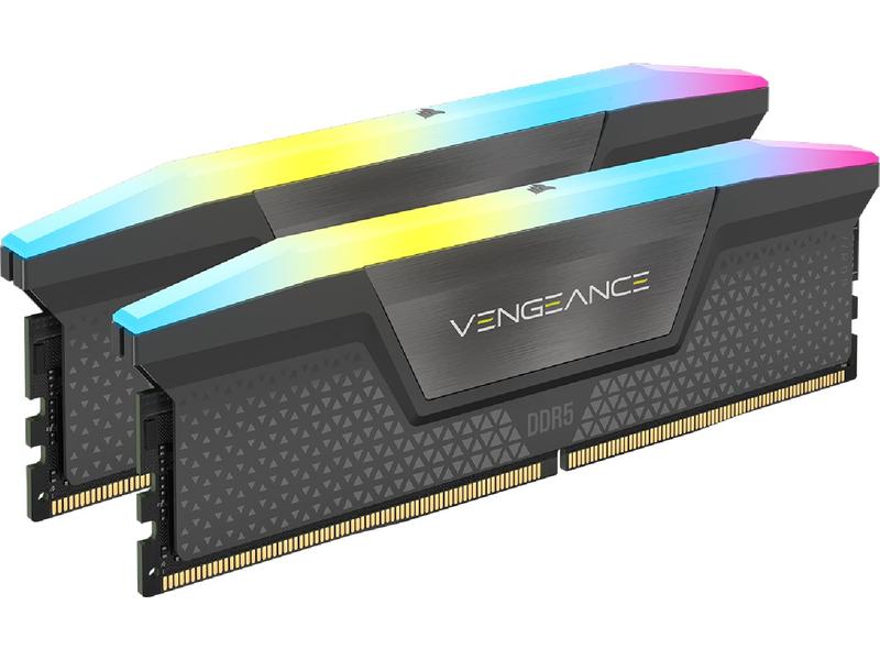 Corsair DDR5-RAM Vengeance RGB 6000 MHz 2x 16 GB High-Performance Arbeitsspeicher mit Multi-Zone-RGB-Beleuchtung