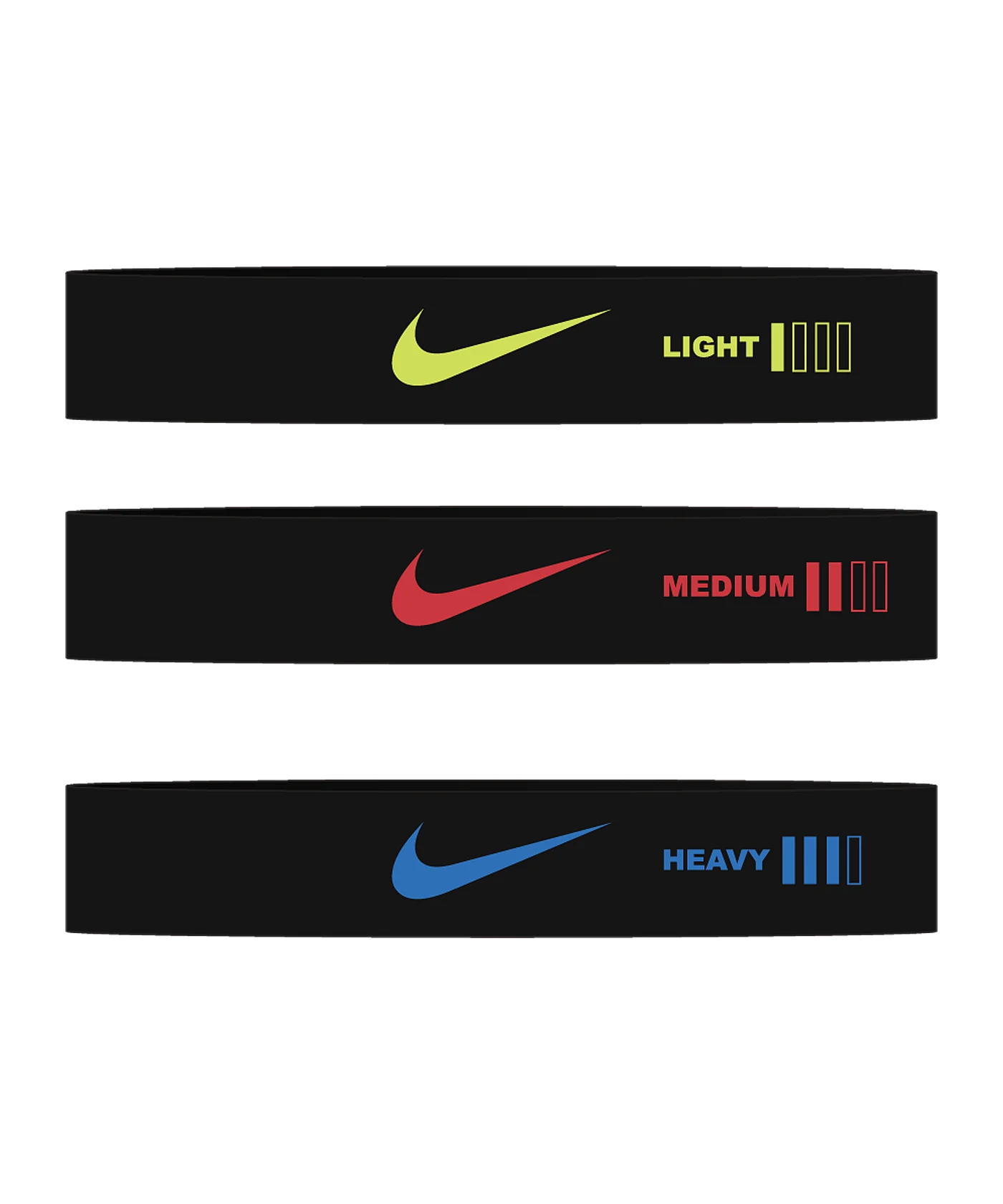 Nike Resistance Bänder Mini 3er Pack Schwarz F013