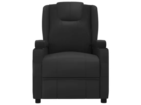 Fauteuil inclinable électrique Noir Similicuir