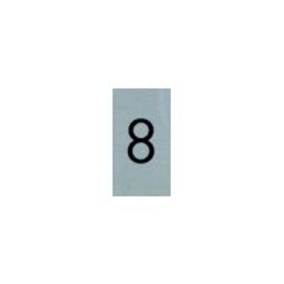 Pickup - Plaque de signalisation - 25 x 44 mm - autocollant - chiffre 8