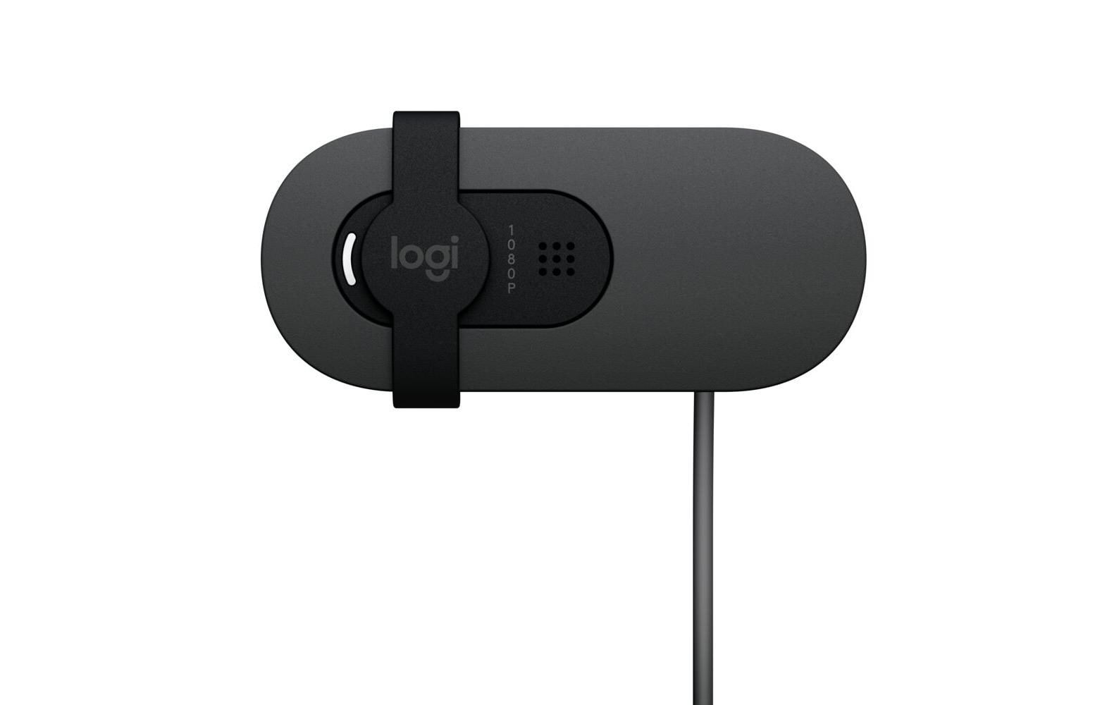 Brio 100 GraphiteFull HD-Webcam mit integrierter Abdeckblende