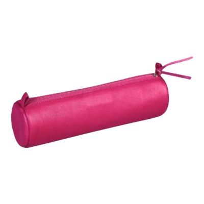 Clairefontaine - Trousse ronde - cuir teinté - disponible dans différentes couleurs