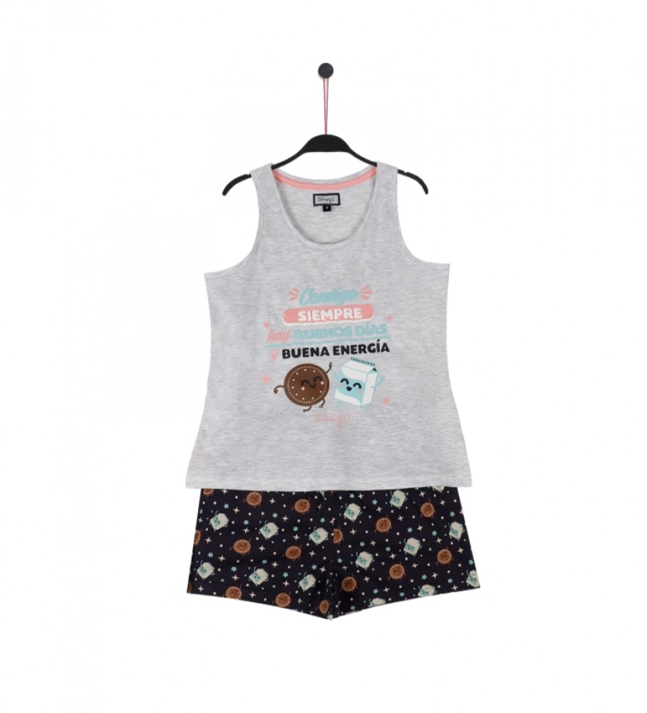 Pijama cinza Aznar Innova com você