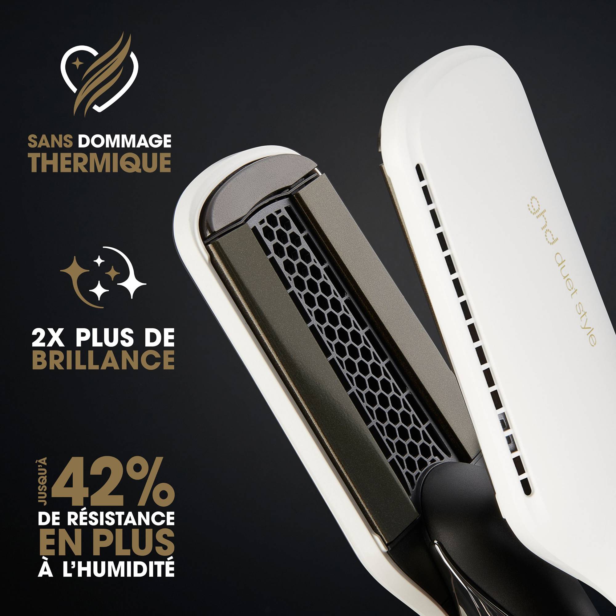Lisseur séchant 2-en-1 ghd Duet Style Blanc