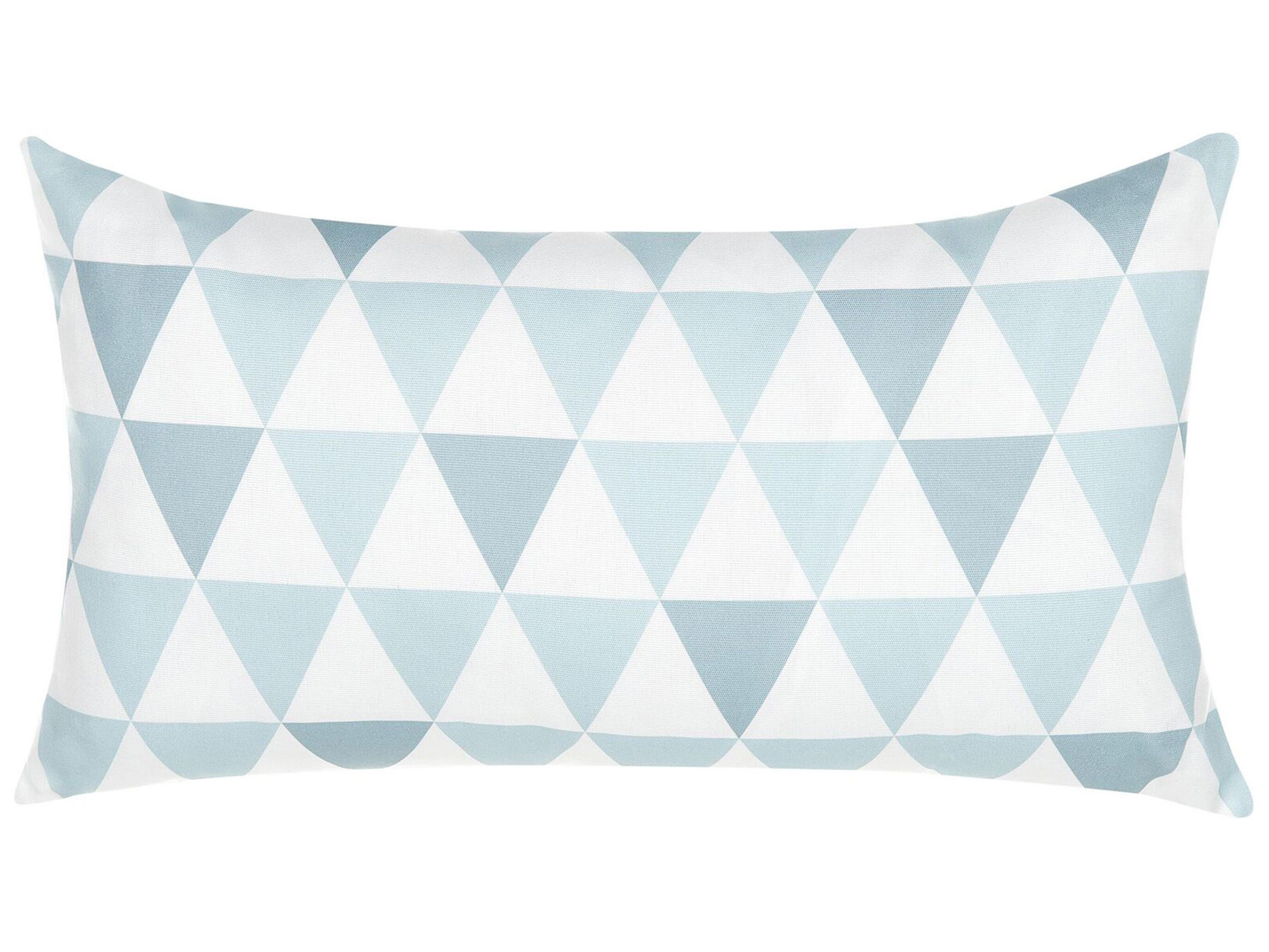 Tuinkussen TRIFOS geometrisch patroon 40 x 70 cm Blauw