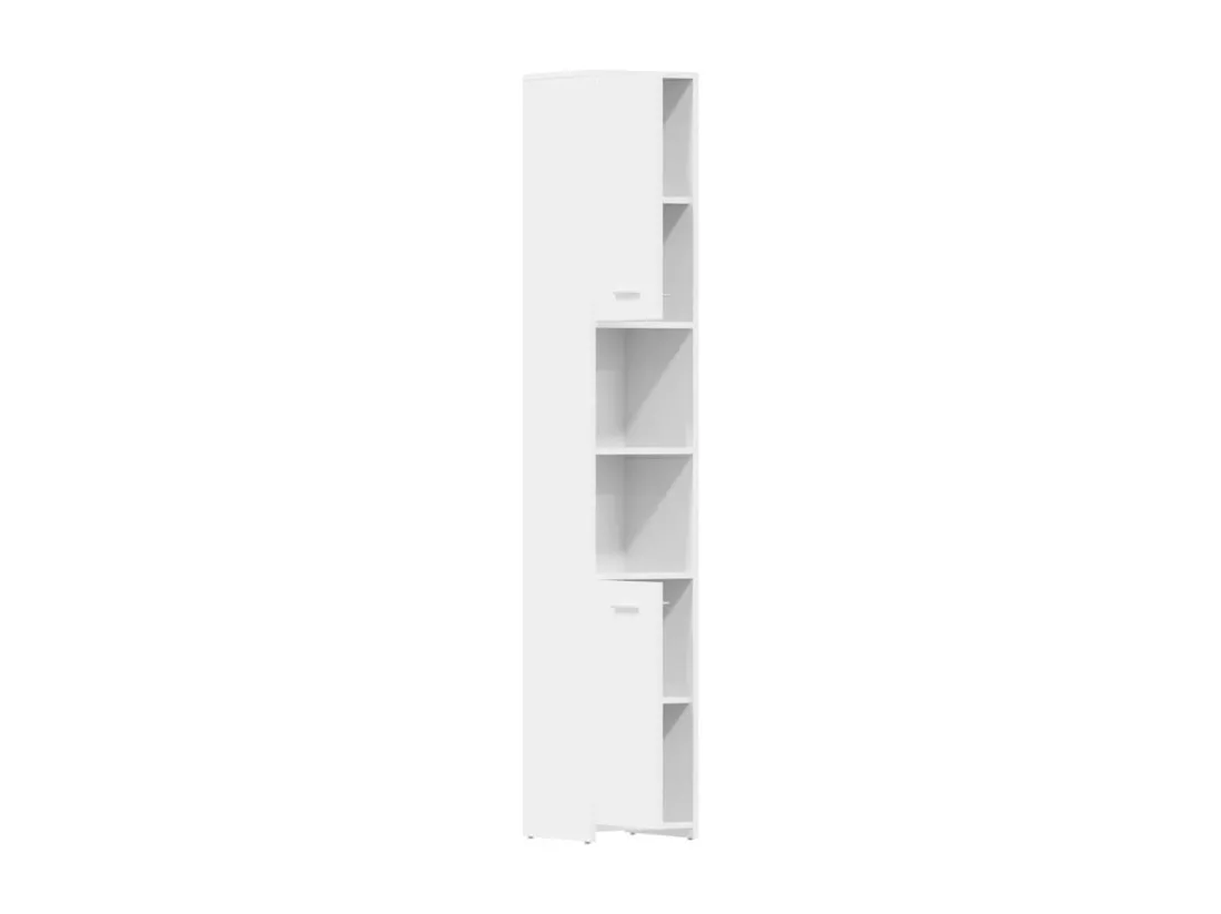 Armoire de salle de bain Blanc brillant Bois d'ingénierie