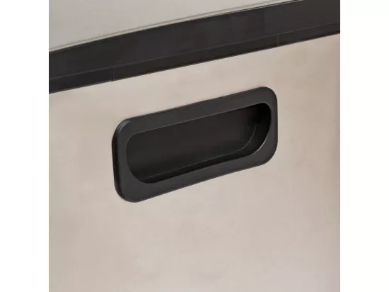 Poubelle de Tri sélectif en Inox 3 bacs de 18 Litres ouverture à pédale