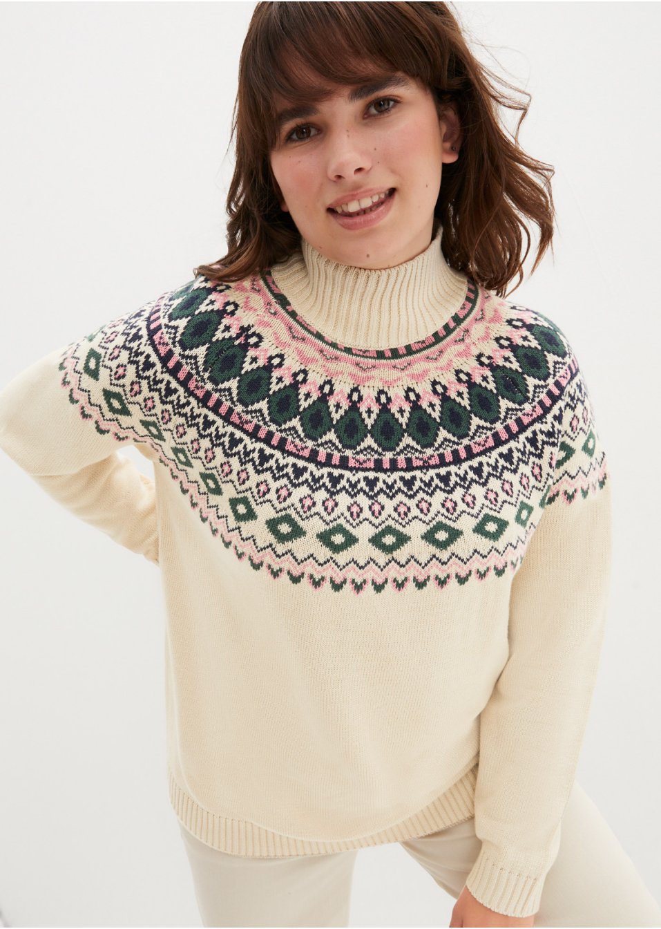 Pull col roulé norvégien