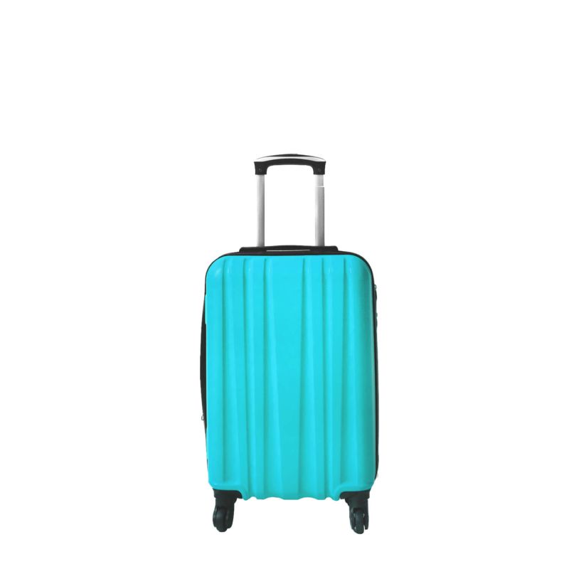 Lot de 3 valises rigides FG671 Extensibles 55, 65 et 75 cm Turquoise