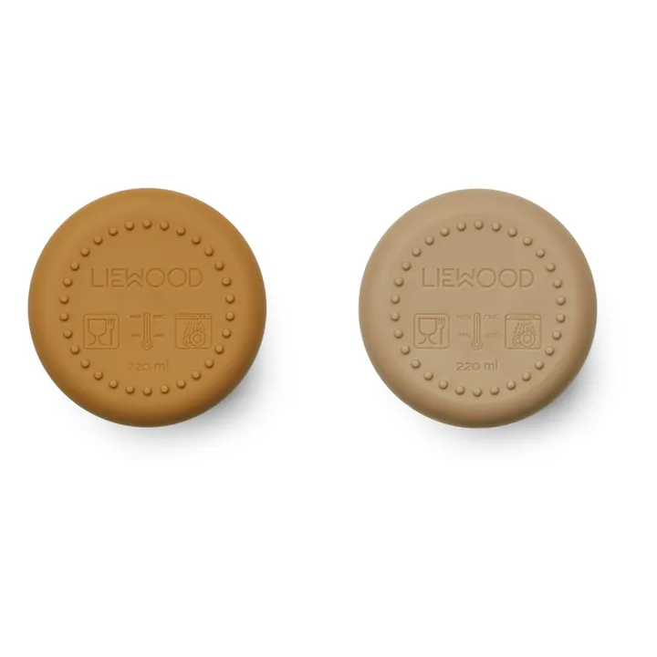 Liewood Gobelets Ethan en silicone - Set de 2 | Caramel