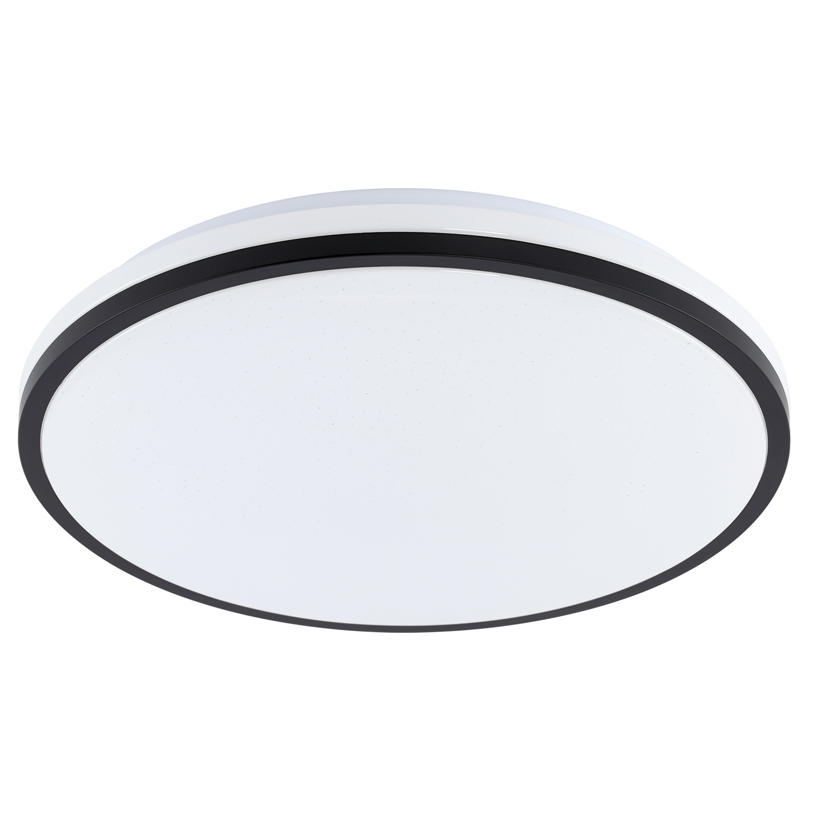 LAMPURA LED-Deckenleuchte - weiß-schwarz - mit Fernbedienung