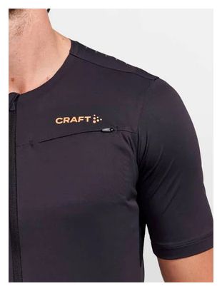 Maillot manches courtes Craft Pro Gravel Noir