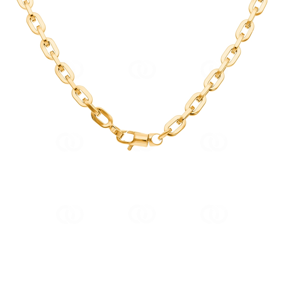 4.8mm Ankerkette 750/18 K Gelbgold halbmassiv