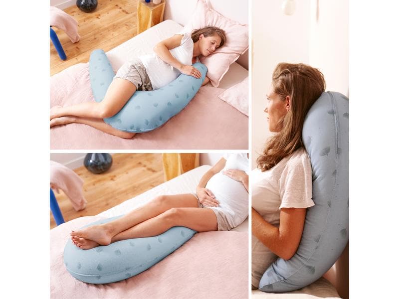 Babymoov Stillkissen Wind Blue 190 cm Bequemes Still- & Schwangerschaftskissen